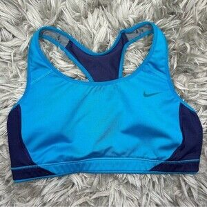 Nike Dri Fit blue & purple racerback sports bra size medium
